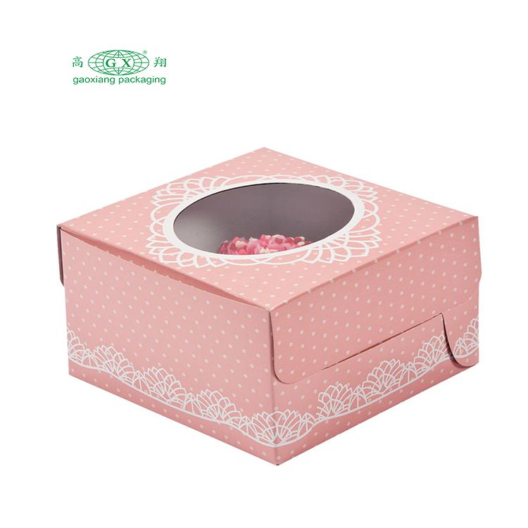 ขายส่งของชำร่วยงานแต่งงาน สีชมพู ทรงกลม ทรงกระบอก สี่เหลี่ยม บรรจุกล่องสี ขนาด 10 12 นิ้ว บรรจุภัณฑ์ กล่องกระดาษเค้กทรงสูง