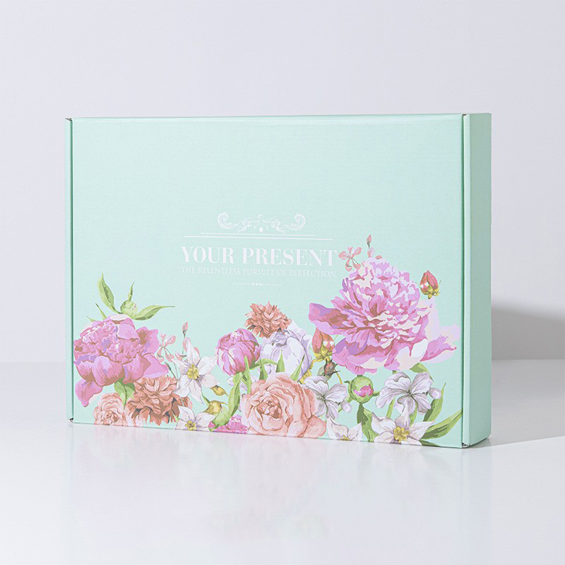 ขายส่งกระดาษแข็งรีไซเคิลเครื่องสำอางกล่องเสื้อผ้ากล่องของขวัญกระดาษสีชมพูแบบกำหนดเองพร้อมโลโก้