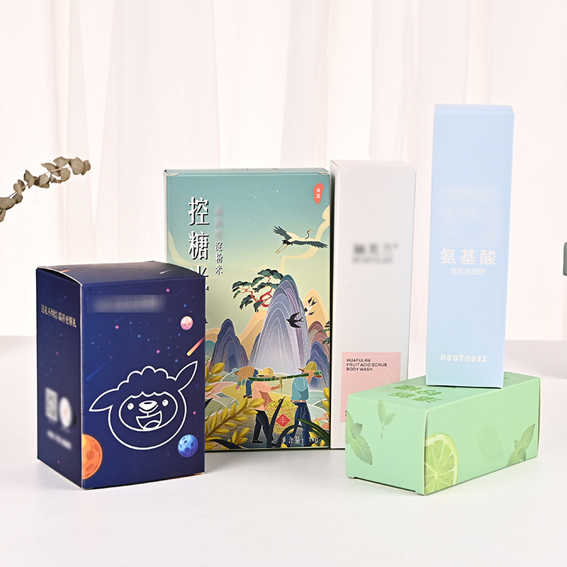 การพิมพ์แบบกำหนดเองแบบเต็มสีรีไซเคิลกล่องกระดาษอาร์ตสบู่แฮนด์เมดขนาดเล็กบรรจุภัณฑ์ขายส่ง