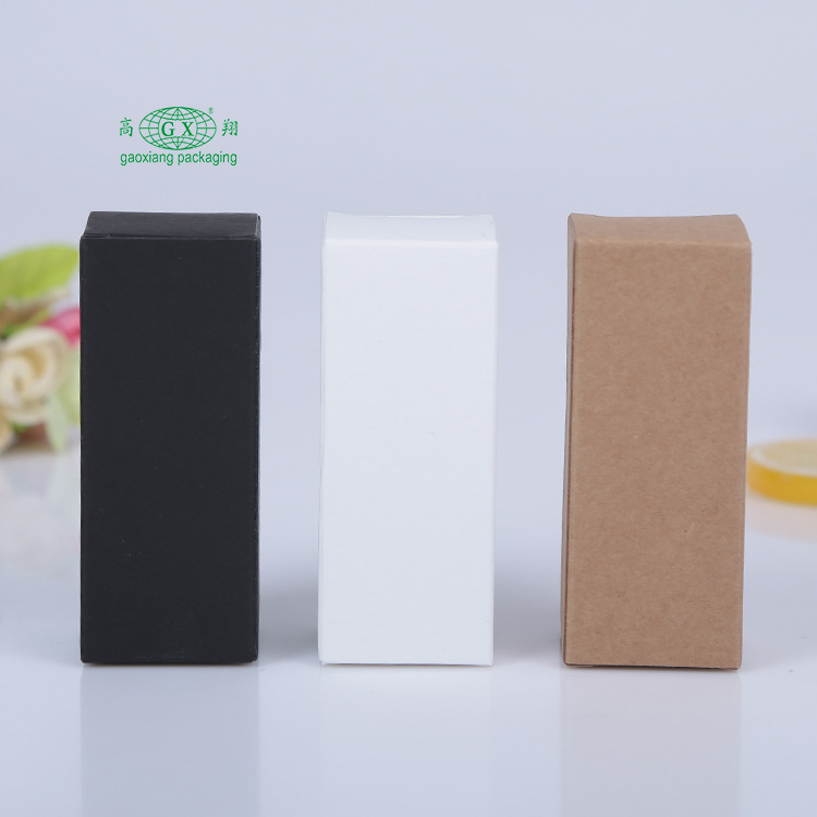 ขายส่งกล่องบรรจุภัณฑ์เครื่องสำอางออกแบบเองกล่องขวดน้ำมันหอมระเหยกล่องกระดาษคราฟท์