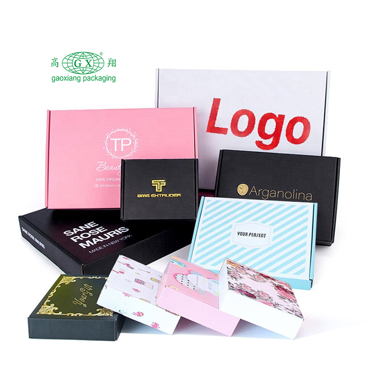 ของชำร่วยแบบพับได้ เสื้อเชิ้ต หมวกทนทาน เครื่องแต่งกาย พิมพ์การจัดส่ง กระดาษแข็ง กล่องกระดาษลูกฟูก บรรจุภัณฑ์ โลโก้ที่กำหนดเอง กล่องไปรษณีย์