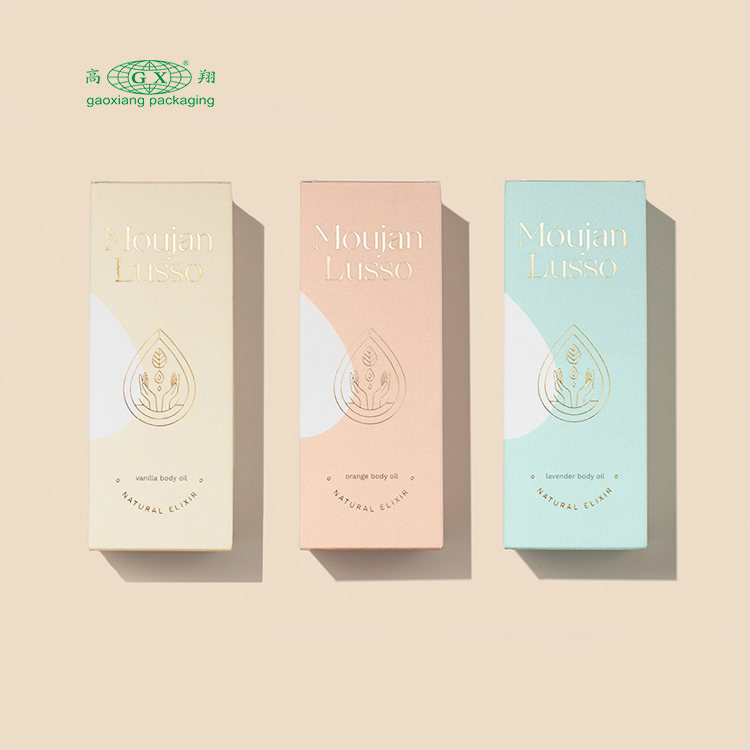 กล่องบรรจุภัณฑ์ชุดของขวัญน้ำมันหอมระเหยขายปลีกออกแบบเอง