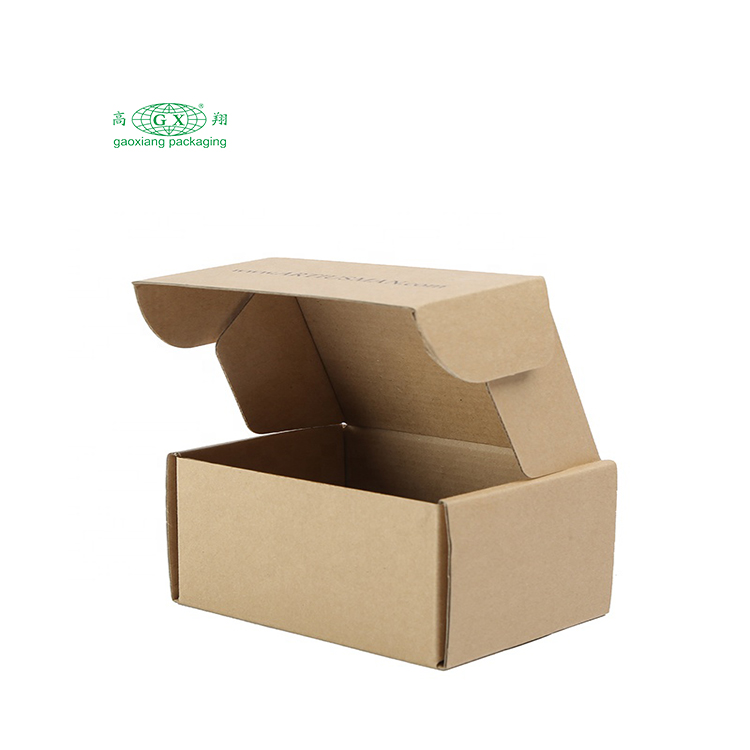 กระดาษรีไซเคิลแบบกำหนดเองกล่องบรรจุภัณฑ์กระดาษคราฟท์สีน้ำตาลพิมพ์กล่องบรรจุกระดาษลูกฟูก